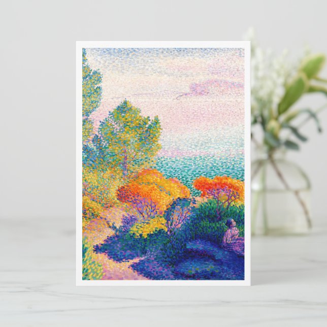 Invitación Famosa pintura Henri Edmond Cross (Anverso de pie)