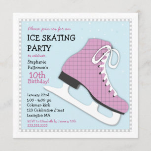 Invitación Famoso Chica de Patinaje sobre Hielo