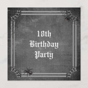 Invitación Famoso cumpleaños 18 de Halloween