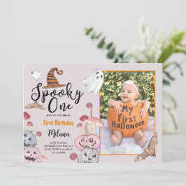 Invitación Famoso cumpleaños de una calabaza de Halloween con