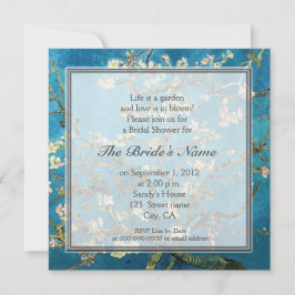 Invitación Famoso fiesta de ducha de novia de arte fino