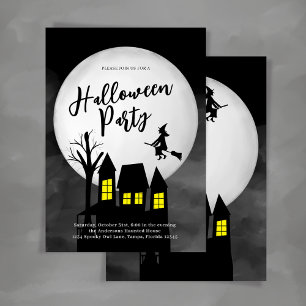 Invitación Famoso Fiesta Personalizado de Halloween en la cas