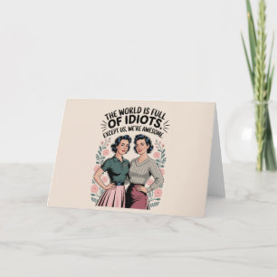 Invitación Famoso mejor amiga que se preocupa por el humor de