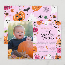 Invitación Famoso primer cumpleaños de Halloween