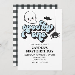Invitación Famoso primer cumpleaños de Halloween