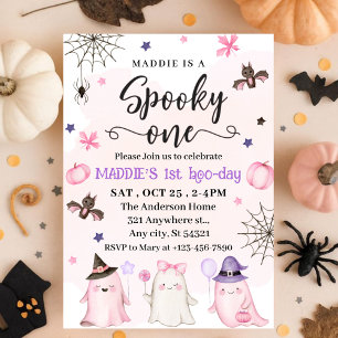 Invitación Famoso primer cumpleaños de Halloween