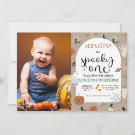 Invitación Famoso primer cumpleaños de Halloween