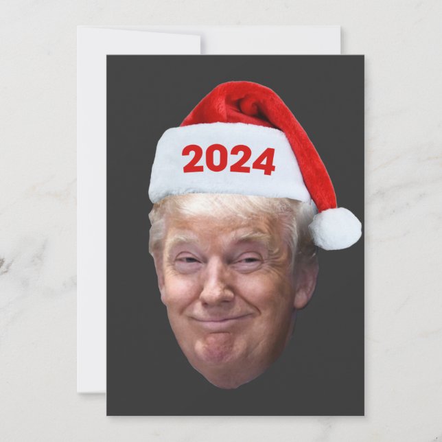Invitación Famoso regalo de los Navidades de Santa Trump 2024 (Anverso)