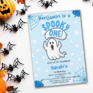 Invitación Famoso y gracioso Fantasma de Halloween Primer cum