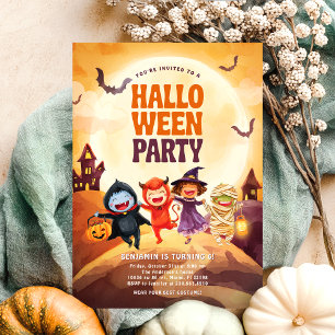 Invitación Famosos niños de la fiesta de cumpleaños de Hallow