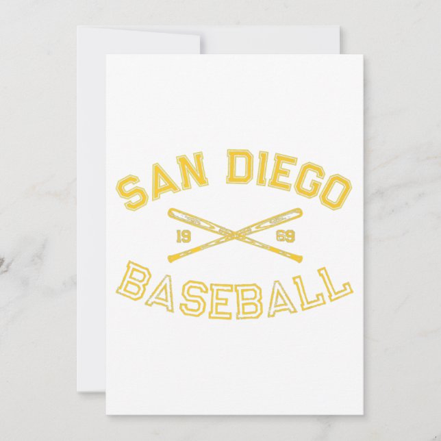 Invitación Fanático Retro Vi de Béisbol Clásico de San Diego (Anverso)