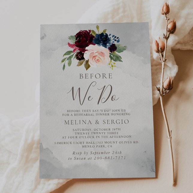 Invitación Fancy Classic Rosa Peony Flores antes de que lo ha (Subido por el creador)