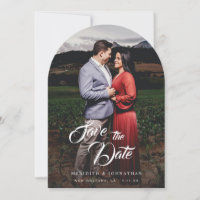 Fancy Elegant Photo Save the Date Arc