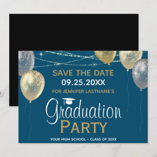 Invitación Fancy Graduation Party Save the Date Invitation
