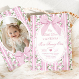 Invitación Fancy One Love Shack Vintage Bow 1º cumpleaños