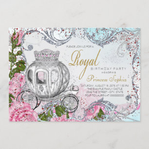Invitación Fancy Royal Birthday Party Princess