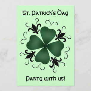 Invitación Fancy Victorian shamrock