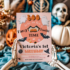 Invitación FANG Tastic Little Boo Halloween Birday Party