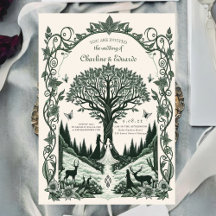 Fantasía Boda de arte de grabado medieval