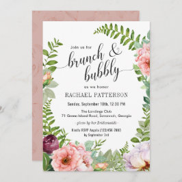 Invitación Fantasía Brunéi Floral y ducha bucal