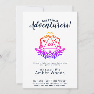 Invitación Fantasía / D&D Bachelorette