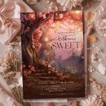 Invitación Fantasía de bosque encantado dulce de Woodland 16<br><div class="desc">Este diseño cautivador los transporta a un mundo mágico lleno de un suave resplandor de crepúsculo y de toques caprichosos de rosa. Árboles de lujo altos, ramas adornadas con luces brillantes, criaturas caprichosas bailan entre el follaje. Una sensación de asombro llena el aire mientras los clientes se embarcan en una...</div>