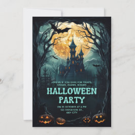 Invitación Fantasía de Halloween con marca de personalizado