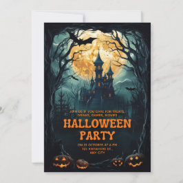 Invitación Fantasía de Halloween con marca de personalizado