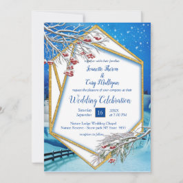 Invitación Fantasía en Boda de Invierno