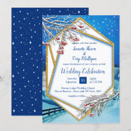 Invitación Fantasía en Boda de Invierno