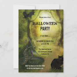 Invitación Fantasía en la fiesta de Halloween
