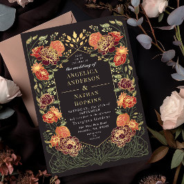 Invitación Fantasía Encantada Boda de Jardín Floral
