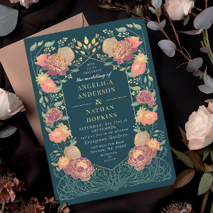 Invitación Fantasía Encantada Boda de Jardín Floral