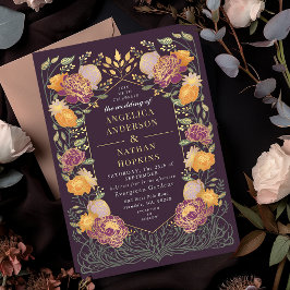 Invitación Fantasía Encantada Boda de Jardín Floral