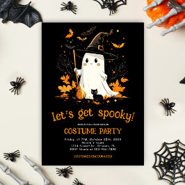 Invitación Fantasía fantasma Fiesta de Halloween de Octubre