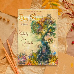 Invitación Fantasía fantástica Jardín Ducha de bebé Invitació