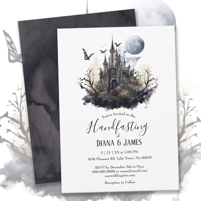 Invitación Fantasía gótica Castillo de hadas Ayuno (Subido por el creador)