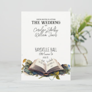 Invitación Fantasía Libro Fairytale Whimsical Magnífico Único
