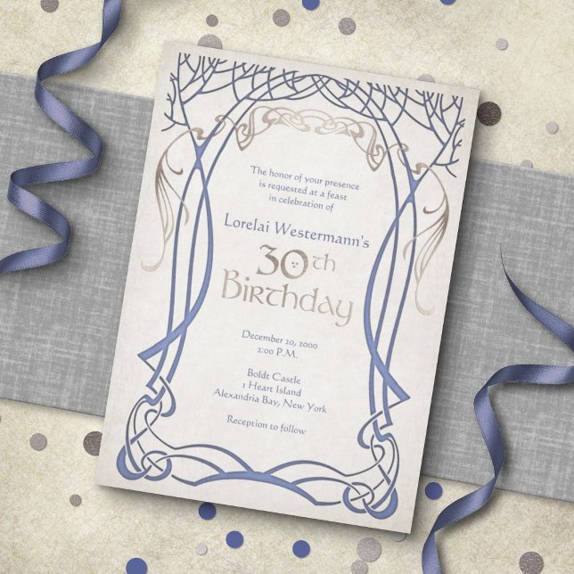 Invitación Fantasía medieval 30 cumpleaños (Subido por el creador)