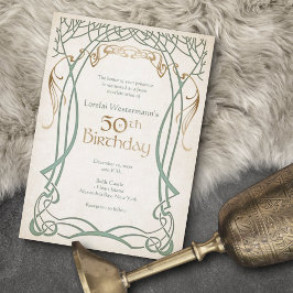 Invitación Fantasía medieval 50º cumpleaños