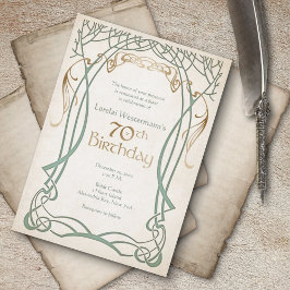 Invitación Fantasía medieval 70º cumpleaños