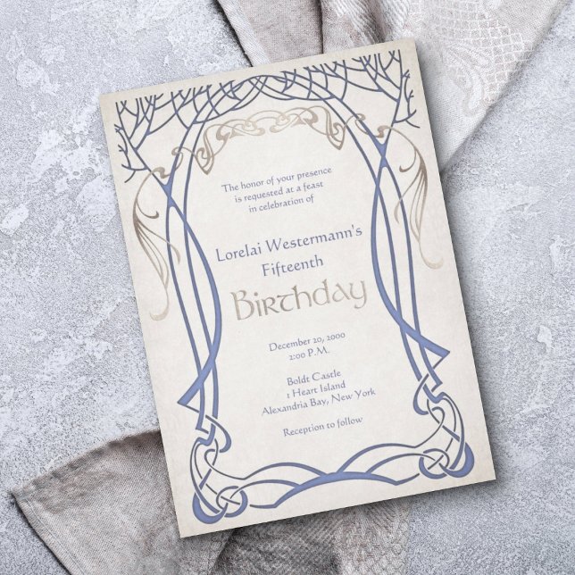 Invitación Fantasía medieval Cualquier cumpleaños de edad (Subido por el creador)
