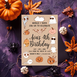 Invitación Fantasía por el cumpleaños de Halloween