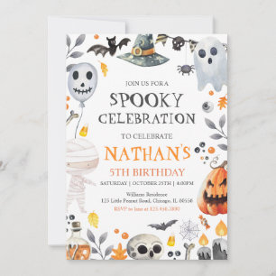 Invitación Fantasía por el cumpleaños de Halloween
