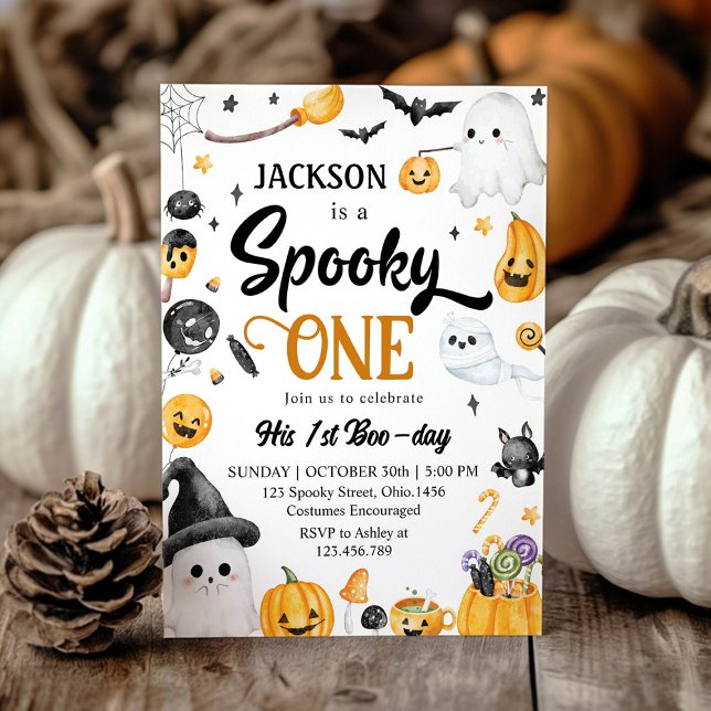 Invitación Fantasía por el cumpleaños fantasma de Halloween (Subido por el creador)