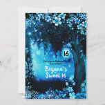 Invitación Fantasía Woodland encantado Blue Forest Sweet 16<br><div class="desc">Personalizar para cualquier evento.</div>