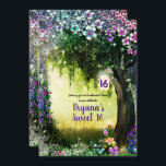 Invitación Fantasía Woodland Encantado dulce de bosque brilla<br><div class="desc">Personalizar para cualquier evento.</div>