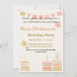 Invitación Fantasía y Deseos Fiesta de Cumpleaños