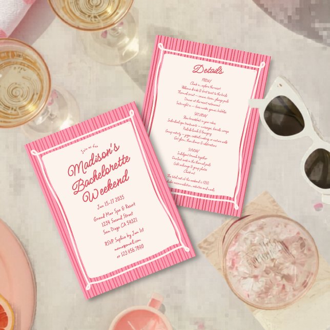 Invitación Fantasioso fin de semana de despedida de soltera g (Subido por el creador)