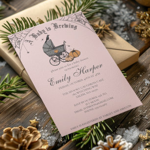 Invitación Fantasma bebé está elaborando Baby Shower gótico